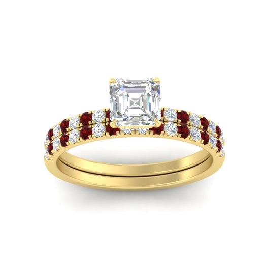 asscher-cut-french-pave-ruby-wedding-ring-set-in-yellow-gold-FD11408ASGRUDRANGLE5-NL-YG?v=1763105018