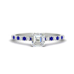 Load image into Gallery viewer, asscher-cut-french-pave-sapphire-engagement-ring-in-white-gold-FD11408ASRGSABL-NL-WG_a61507a4-dbc3-4f90-b753-714cfafb5af2?v=1762849706
