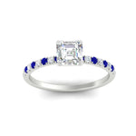 Load image into Gallery viewer, asscher-cut-french-pave-sapphire-engagement-ring-in-white-gold-FD11408ASRGSABLANGLE5-NL-WG_bcea0b2c-4c6b-4843-9e5a-44dc6a7229bb?v=1762849706
