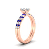 Load image into Gallery viewer, asscher-cut-french-pave-sapphire-wedding-ring-set-in-rose-gold-FD11408ASGSABLANGLE2-NL-RG.jpg?v=1763457500