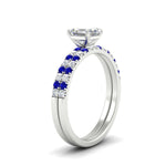 Load image into Gallery viewer, asscher-cut-french-pave-sapphire-wedding-ring-set-in-white-gold-FD11408ASGSABLANGLE2-NL-WG.jpg?v=1763457500
