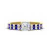 Load image into Gallery viewer, asscher-cut-french-pave-sapphire-wedding-ring-set-in-yellow-gold-FD11408ASGSABL-NL-YG.jpg?v=1763457500