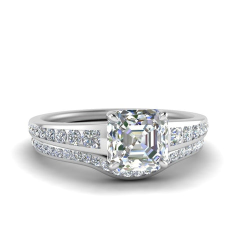 asscher-cut-graduated-channel-diamond-wedding-set-in-FD122866AS-NL-WG