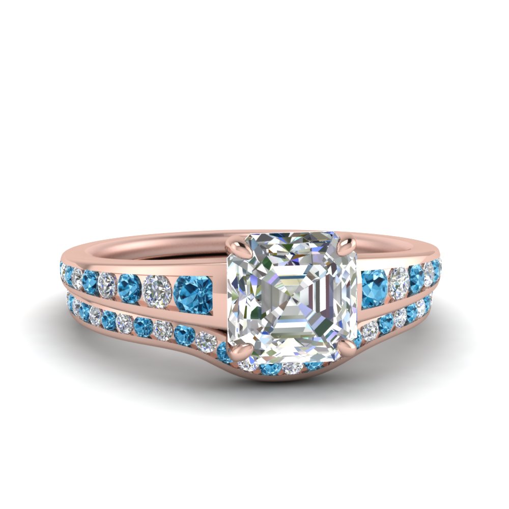 asscher-cut-graduated-channel-diamond-wedding-set-with-blue-topaz-in-FD122866ASGICBLTO-NL-RG
