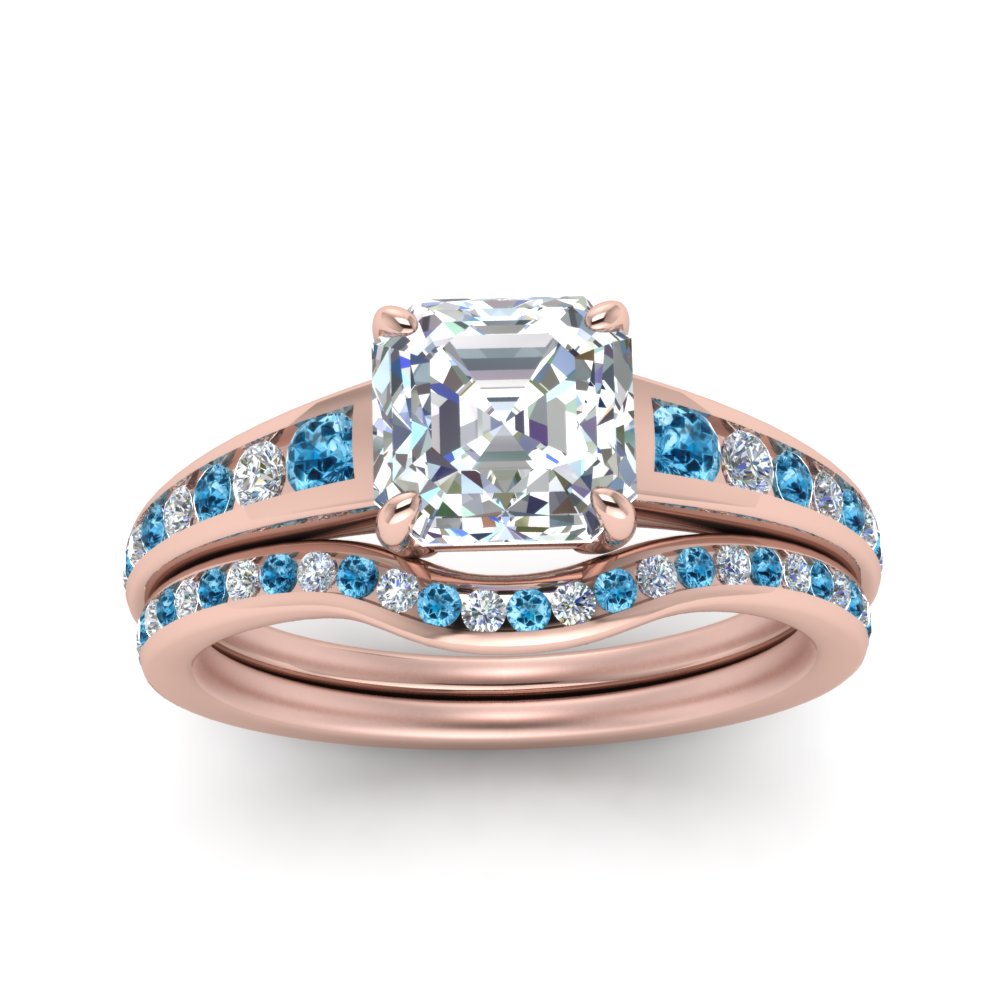 asscher-cut-graduated-channel-diamond-wedding-set-with-blue-topaz-in-FD122866ASGICBLTO-NL-RG
