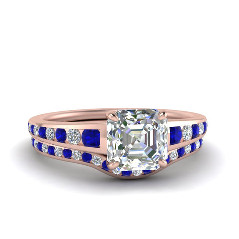 asscher-cut-graduated-channel-diamond-wedding-set-with-sapphire-in-FD122866ASGSABL-NL-RG