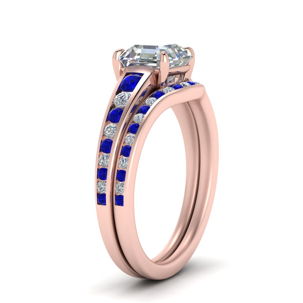 asscher-cut-graduated-channel-diamond-wedding-set-with-sapphire-in-FD122866ASGSABL-NL-RG