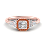 Load image into Gallery viewer, asscher-cut-halo-cluster-accent-orange-sapphire-engagement-ring-in-rose-gold-FD10512ASRGSAOR-NL-RG.jpg?v=1770117207
