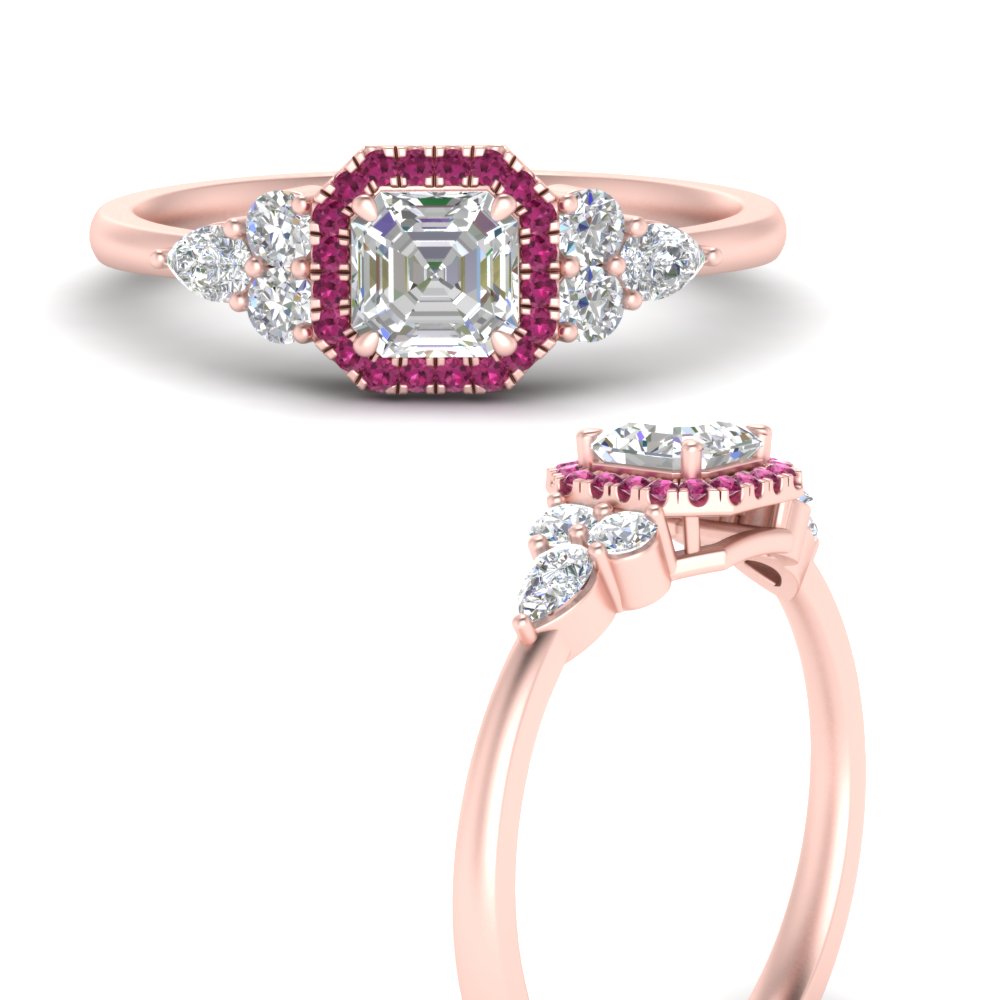 asscher-cut-halo-cluster-accent-pink-sapphire-engagement-ring-in-rose-gold-FD10512ASRGSADRPIANGLE3-NL-RG.jpg?v=1770117207