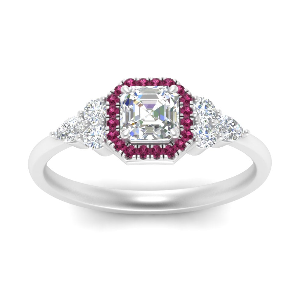 asscher-cut-halo-cluster-accent-pink-sapphire-engagement-ring-in-white-gold-FD10512ASRGSADRPIANGLE5-NL-WG.jpg?v=1770117207