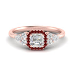 Load image into Gallery viewer, asscher-cut-halo-cluster-accent-ruby-engagement-ring-in-rose-gold-FD10512ASRGRUDR-NL-RG.jpg?v=1770117207