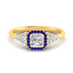 Load image into Gallery viewer, asscher-cut-halo-cluster-accent-sapphire-engagement-ring-in-yellow-gold-FD10512ASRGSABL-NL-YG.jpg?v=1770117206