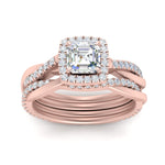 Load image into Gallery viewer, asscher-cut-halo-diamond-infinity-bridal-set-in-rose-gold-FD9212AS-NL-RG-B2.jpg
