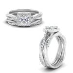 Load image into Gallery viewer, asscher-cut-halo-diamond-infinity-bridal-set-in-white-gold-FD9212AS-NL-WG-B2.jpg