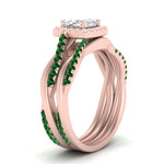 Load image into Gallery viewer, asscher-cut-halo-emerald-infinity-bridal-set-in-rose-gold-FD9212ASGEMGR-NL-RG-B2.jpg