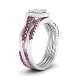 Load image into Gallery viewer, asscher-cut-halo-pink-sapphire-infinity-bridal-set-in-white-gold-FD9212ASGSADRPI-NL-WG-B2.jpg

