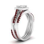 Load image into Gallery viewer, asscher-cut-halo-ruby-infinity-bridal-set-in-white-gold-FD9212ASGRUDR-NL-WG-B2.jpg
