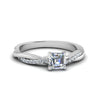 Load image into Gallery viewer, asscher-cut-infinity-twist-diamond-engagement-ring-in-white-gold-FD8253ASRHAND-NL-WG