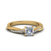 Load image into Gallery viewer, asscher-cut-infinity-twist-diamond-engagement-ring-in-yellow-gold-FD8253ASRHAND-NL-YG