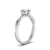 Load image into Gallery viewer, asscher-cut-infinity-twist-diamond-engagement-ring-in-white-gold-FD8253ASRHAND-NL-WG