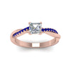 Load image into Gallery viewer, asscher-cut-infinity-twist-diamond-engagement-ring-with-blue-sapphire-in-14K-rose-gold-FD8253ASRGSABL-NL-RG