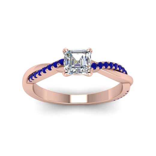 asscher-cut-infinity-twist-diamond-engagement-ring-with-blue-sapphire-in-14K-rose-gold-FD8253ASRGSABL-NL-RG