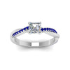 Load image into Gallery viewer, asscher-cut-infinity-twist-diamond-engagement-ring-with-blue-sapphire-in-14K-white-gold-FD8253ASRGSABL-NL-WG