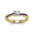 Thumbnail 59 - asscher-cut-infinity-twist-diamond-engagement-ring-with-blue-sapphire-in-14K-yellow-gold-FD8253ASRGSABL-NL-YG