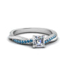Load image into Gallery viewer, asscher-cut-infinity-twist-diamond-engagement-ring-with-ice-blue-topaz-in-14K-white-gold-FD8253ASRGICBLTO-NL-WG