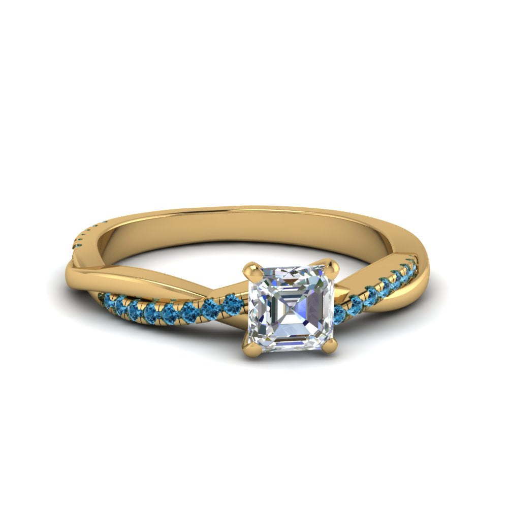 asscher-cut-infinity-twist-diamond-engagement-ring-with-ice-blue-topaz-in-14K-yellow-gold-FD8253ASRGICBLTO-NL-YG