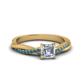 Thumbnail 76 - asscher-cut-infinity-twist-diamond-engagement-ring-with-ice-blue-topaz-in-14K-yellow-gold-FD8253ASRGICBLTO-NL-YG
