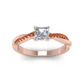 Thumbnail 11 - asscher-cut-infinity-twist-diamond-engagement-ring-with-orange-sapphire-in-14K-rose-gold-FD8253ASRGSAOR-NL-RG