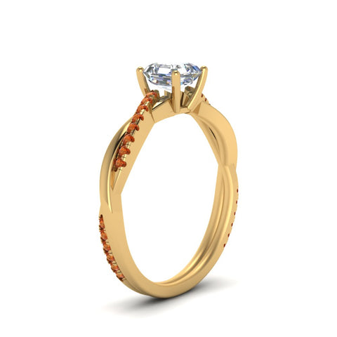asscher-cut-infinity-twist-diamond-engagement-ring-with-orange-sapphire-in-14K-yellow-gold-FD8253ASRGSAOR-NL-YG