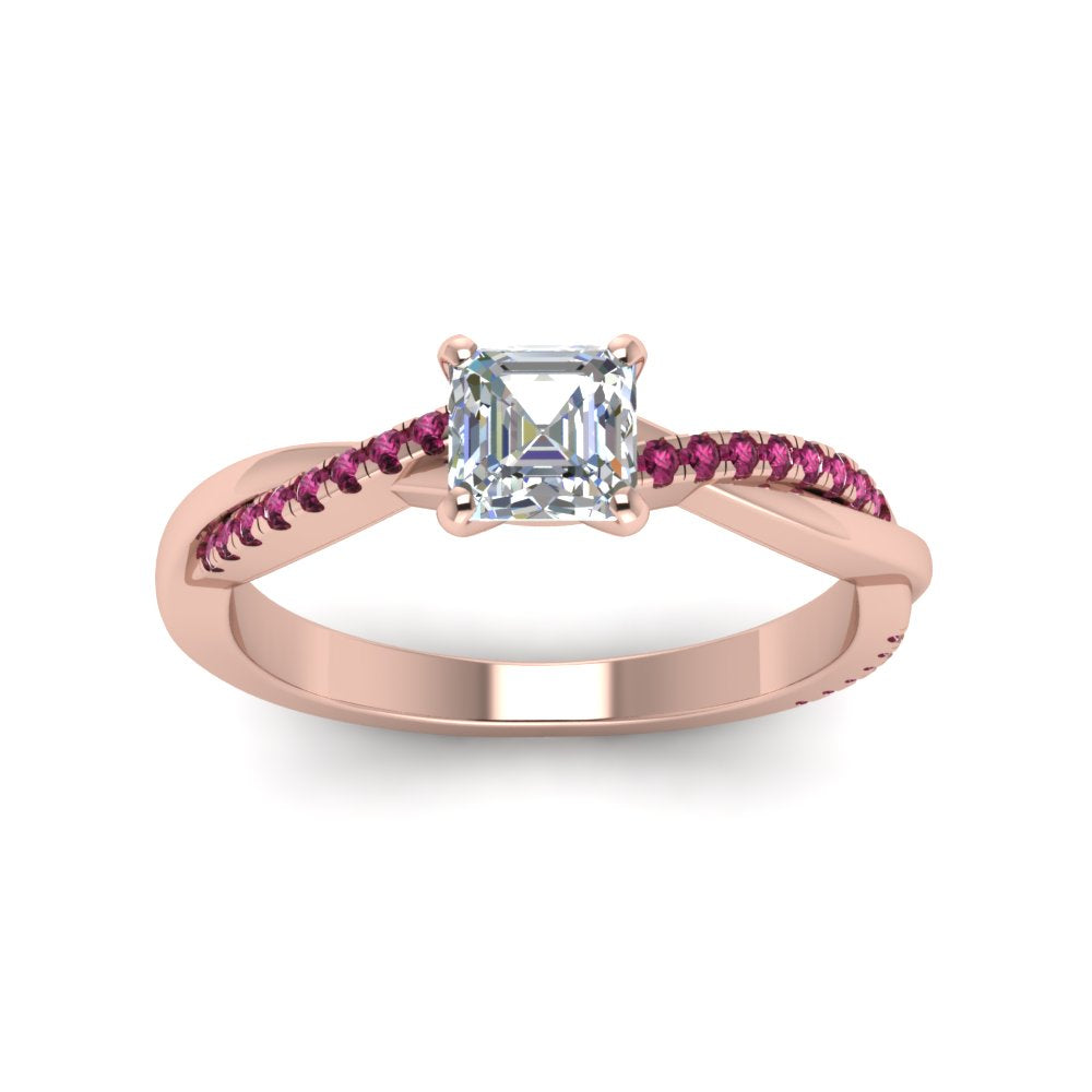 asscher-cut-infinity-twist-diamond-engagement-ring-with-pink-sapphire-in-14K-rose-gold-FD8253ASRGSADRPI-NL-RG