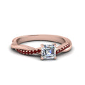 Thumbnail 16 - asscher-cut-infinity-twist-diamond-engagement-ring-with-ruby-in-14K-rose-gold-FD8253ASRGRUDR-NL-RG