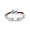 Load image into Gallery viewer, asscher-cut-infinity-twist-diamond-engagement-ring-with-ruby-in-14K-white-gold-FD8253ASRGRUDR-NL-WG