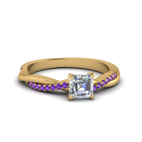 asscher-cut-infinity-twist-diamond-engagement-ring-with-violac-topaz-in-14K-yellow-gold-FD8253ASRGVITO-NL-YG