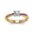 Thumbnail 80 - asscher-cut-infinity-twist-diamond-engagement-ring-with-violac-topaz-in-14K-yellow-gold-FD8253ASRGVITO-NL-YG