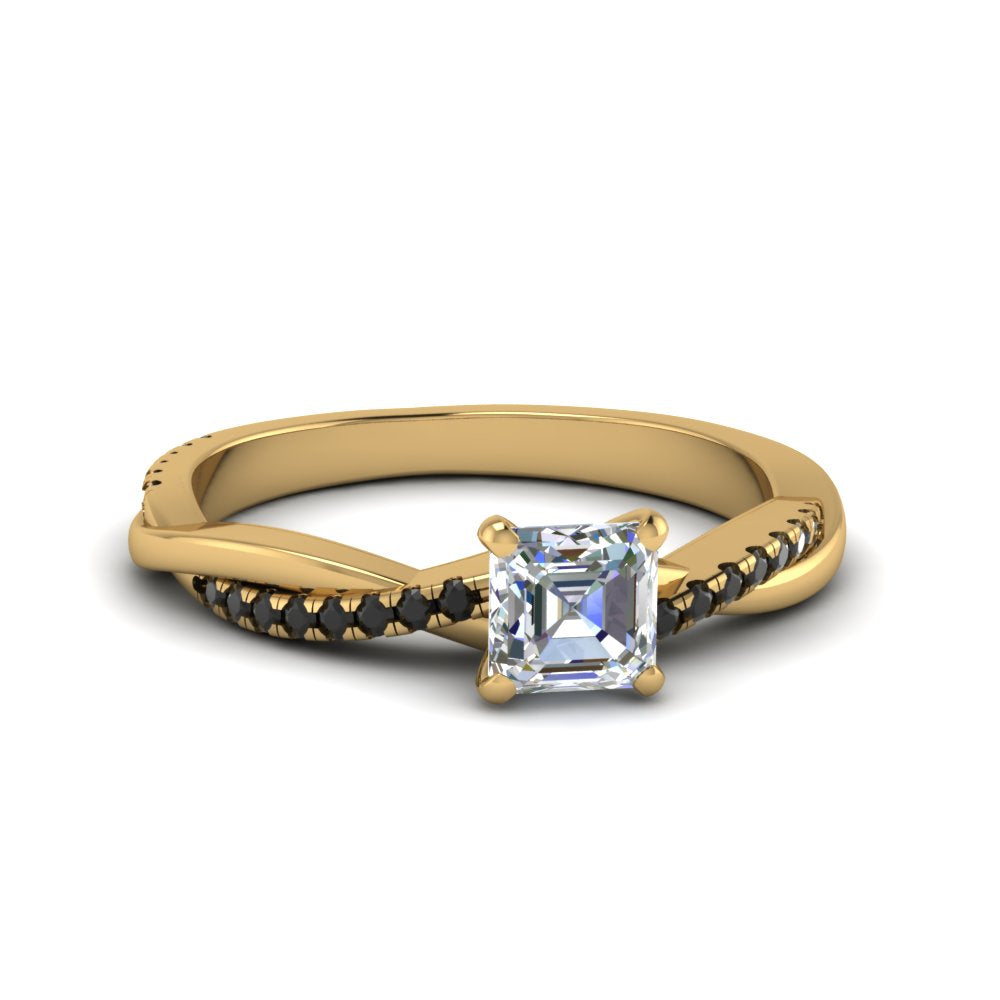 asscher-cut-infinity-twist-engagement-ring-with-black-diamond-in-14K-yellow-gold-FD8253ASRGBLACK-NL-YG