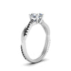 Load image into Gallery viewer, asscher-cut-infinity-twist-engagement-ring-with-black-diamond-in-14K-white-gold-FD8253ASRGBLACK-NL-WG