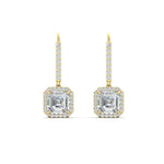 Load image into Gallery viewer, asscher-cut-lever-back-2-carat-diamond-drop-earrings-in-yellow-gold-FDEAR11235ASANGLE2-2.00-CT-NL-YG
