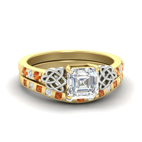 asscher-cut-orange-sapphire-celtic-two-tone-bridal-matching-set-in-yellow-gold-fdens2255asgsaorsleep-nl-yg-ws4.jpg