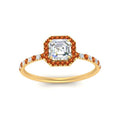Thumbnail 87 - asscher-cut-orange-sapphire-halo-petite-engagement-ring-in-yellow-gold-FD8523ASRGSAORANGLE3-NL-YG