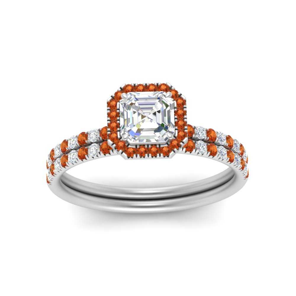 asscher-cut-orange-sapphire-halo-wedding-ring-set-in-white-gold-FD8523ASGSAOR-NL-WG