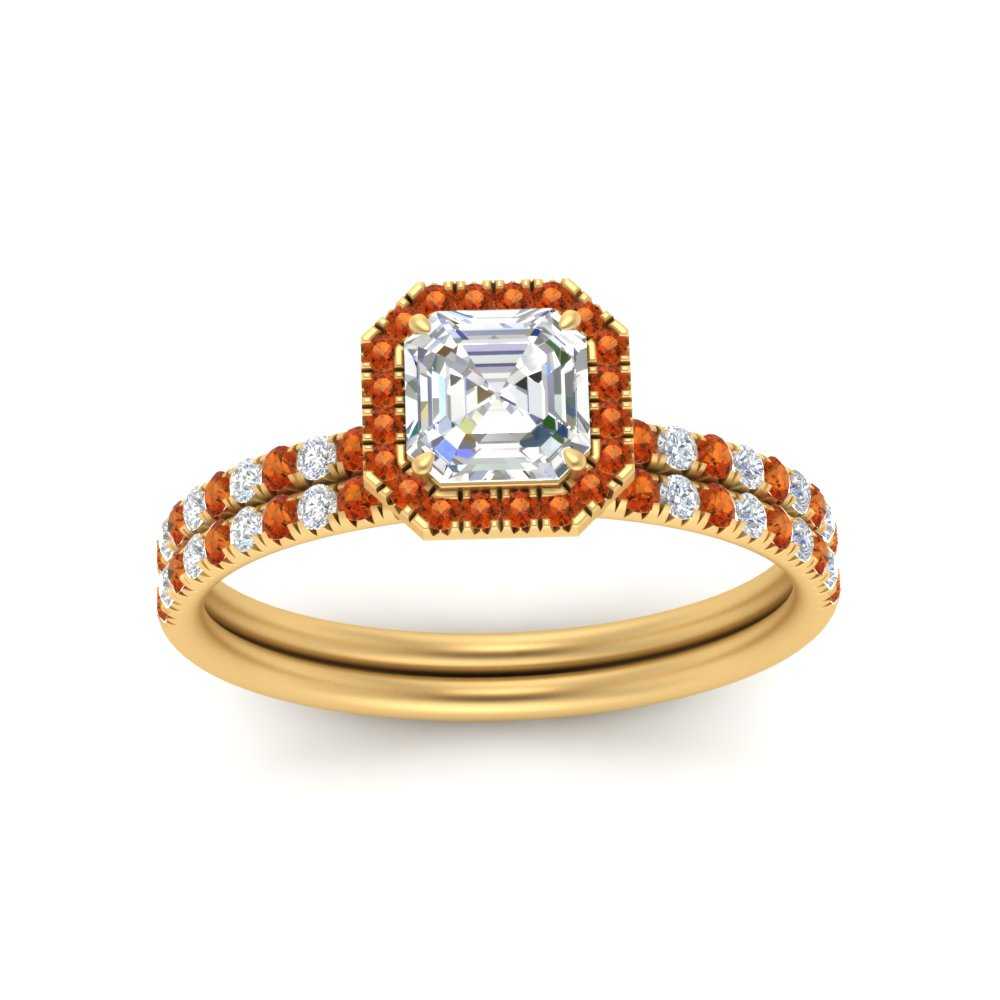 asscher-cut-orange-sapphire-halo-wedding-ring-set-in-yellow-gold-FD8523ASGSAOR-NL-YG