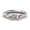 Load image into Gallery viewer, Twisted Vine Engagement Ring