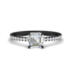 Load image into Gallery viewer, asscher-cut-pave-underhalo-engagement-ring-in-black-gold-FDENR11490ASR-NL-BG.jpg?v=1761729733
