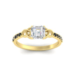 Load image into Gallery viewer, asscher-cut-petite-pave-black-diamond-fancy-engagement-ring-for-women-in-yellow-gold-fdenr8061asgblackangle5-nl-yg_a411a454-f9ed-498a-b370-01cdf6e6f29b?v=1757494994
