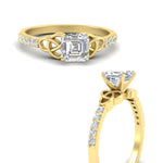 Load image into Gallery viewer, asscher-cut-petite-pave-diamond-fancy-engagement-ring-for-women-in-yellow-gold-fdenr8061asangle3-nl-yg_09603446-6756-4c33-afa6-04ee059f8b8f?v=1757494993
