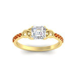 Load image into Gallery viewer, asscher-cut-petite-pave-orange-sapphire-fancy-engagement-ring-for-women-in-yellow-gold-fdenr8061asgsaorangle5-nl-yg?v=1757494855
